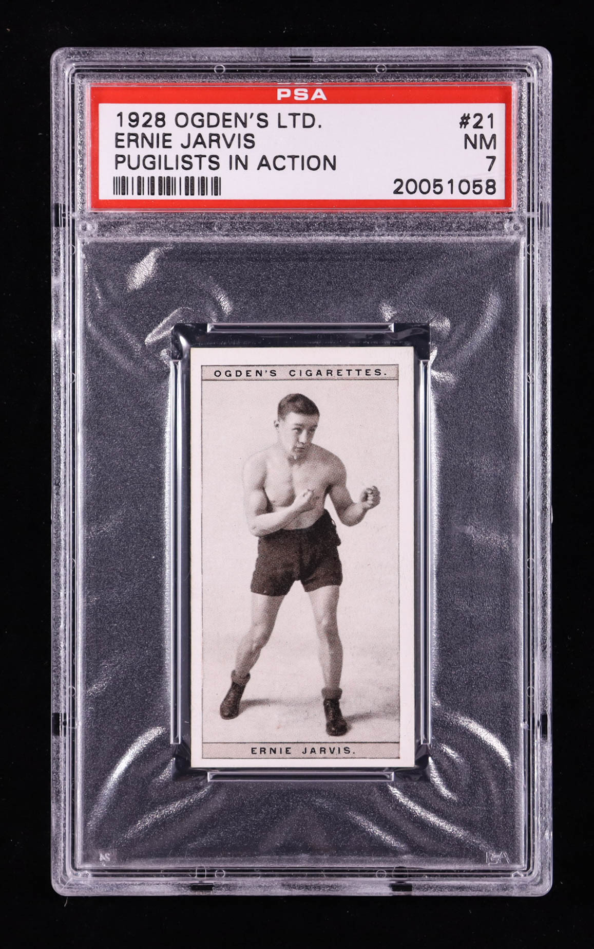 Ernie Jarvis 1928 Ogden's Pugilists in Action #21 (PSA 7) at PristineAuction.com Ernie Jarvis 1928 Ogden's Pugilists in Action #21 (PSA 7) at PristineAuction.com