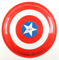 Stan Lee Signed "Captain America" Marvel Full-Size Metal Shield (Stan Lee Hologram) at PristineAuction.com
