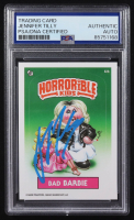 Jennifer Tilly Signed Garbage Pail Kids Series 4 Horrorible Kids Bad Barbie #82b (PSA) at PristineAuction.com