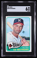 Eddie Mathews 1965 Topps #500 (SGC 6) at PristineAuction.com