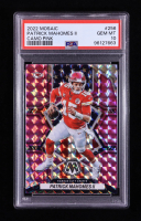 Patrick Mahomes II 2022 Panini Mosaic Mosaic Camo Pink #256 NP (PSA 10) at PristineAuction.com