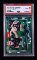 Viktoriia Dudakova 2025 Topps Chrome Sapphire Edition UFC Green #4 #74/75 RC (PSA 10) at PristineAuction.com