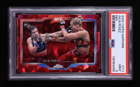 Ailin Perez 2025 Topps Chrome Sapphire Edition UFC Red #111 #5/5 RC (PSA 9) at PristineAuction.com
