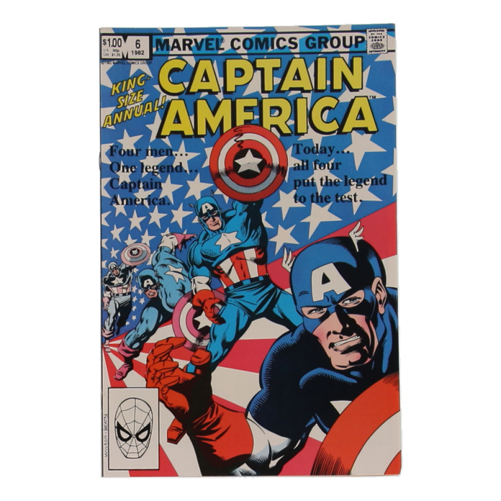 1982 "Captain America Annual" Issue #6 Marvel Comic Book at PristineAuction.com