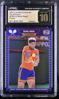 Rafael Nadal 2023 Leaf Web Exclusives Pro Set Purple #PSG33 #15/15 (CGC 10 | Pristine Black Label) at PristineAuction.com