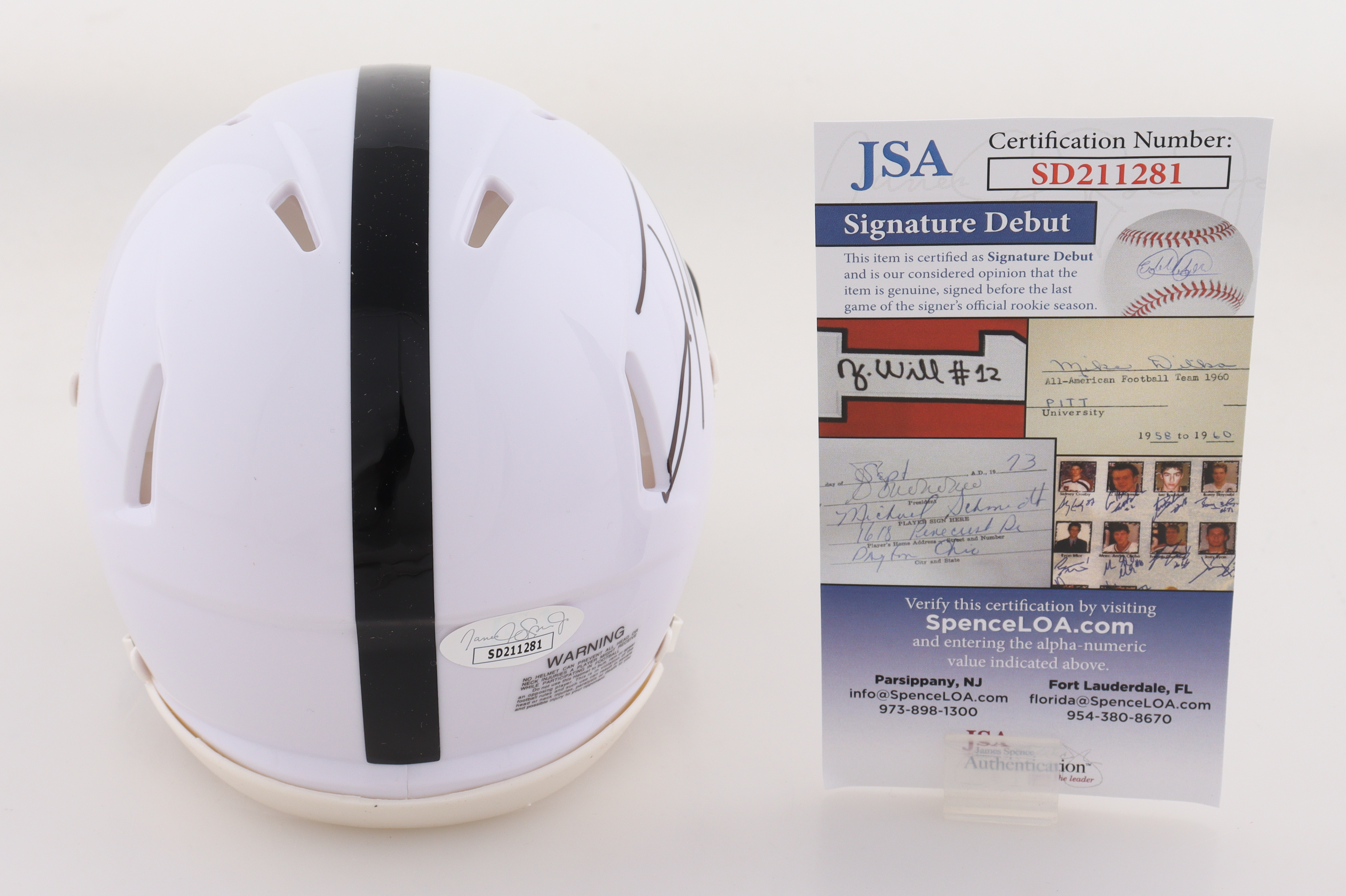 Joey Porter Jr. Signed Penn State Nittany Lions Speed Mini Helmet (JSA) at PristineAuction.com Joey Porter Jr. Signed Penn State Nittany Lions Speed Mini Helmet (JSA) at PristineAuction.com