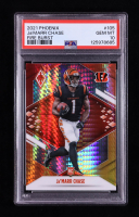 Ja'Marr Chase 2021 Panini Phoenix Fire Burst #105 RC (PSA 10) at PristineAuction.com