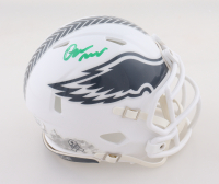 Quinyon Mitchell Signed Eagles Salute To Service Alternate Speed Mini Helmet (JSA) at PristineAuction.com