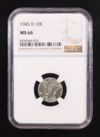 1945-D Mercury Silver Dime (NGC MS66) at PristineAuction.com