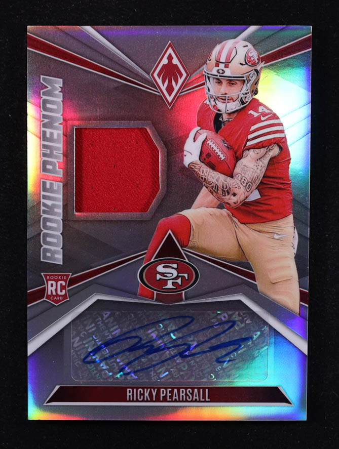 Ricky Pearsall 2024 Panini Phoenix Rookie Phenoms Jersey Autographs Silver #9 #09/75 RC at PristineAuction.com Ricky Pearsall 2024 Panini Phoenix Rookie Phenoms Jersey Autographs Silver #9 #09/75 RC at PristineAuction.com