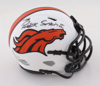 Patrick Surtain II Signed Broncos Lunar Eclipse Alternate Speed Mini Helmet (JSA) at PristineAuction.com