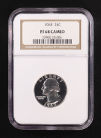 1963 Washington Silver 25C Quarter (NGC PF68 CAMEO) at PristineAuction.com