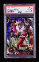 Jayden Daniels 2024 Select Prizm Red and Blue Shock #217 RC (PSA 10) at PristineAuction.com