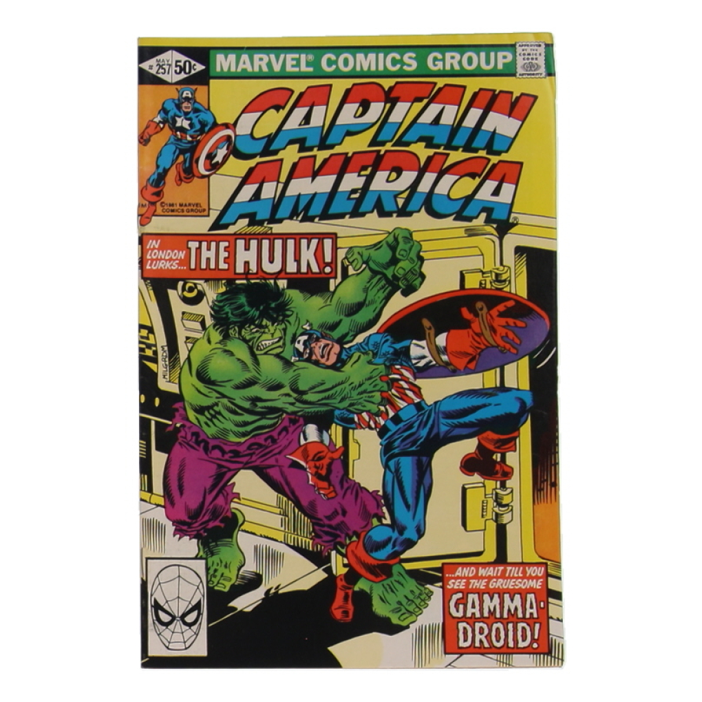 1981 "Captain America" Issue #257 Marvel Comic Book at PristineAuction.com