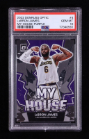 LeBron James 2022-23 Donruss Optic My House Purple #4 (PSA 10) at PristineAuction.com
