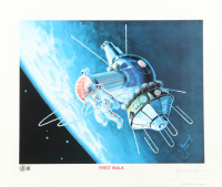 Alexei Leonov Signed "First Walk" 16.5x20 Lithograph Inscribed "1990" (Beckett) at PristineAuction.com