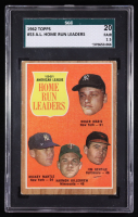 Roger Maris / Mickey Mantle / Jim Gentile / Harmon Killebrew 1962 Topps #53 / AL Home Run Leaders (SGC 1.5) at PristineAuction.com