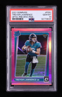 Trevor Lawrence 2021 Donruss Optic Rated Rookie Preview Pink #251 RC (PSA 10) at PristineAuction.com