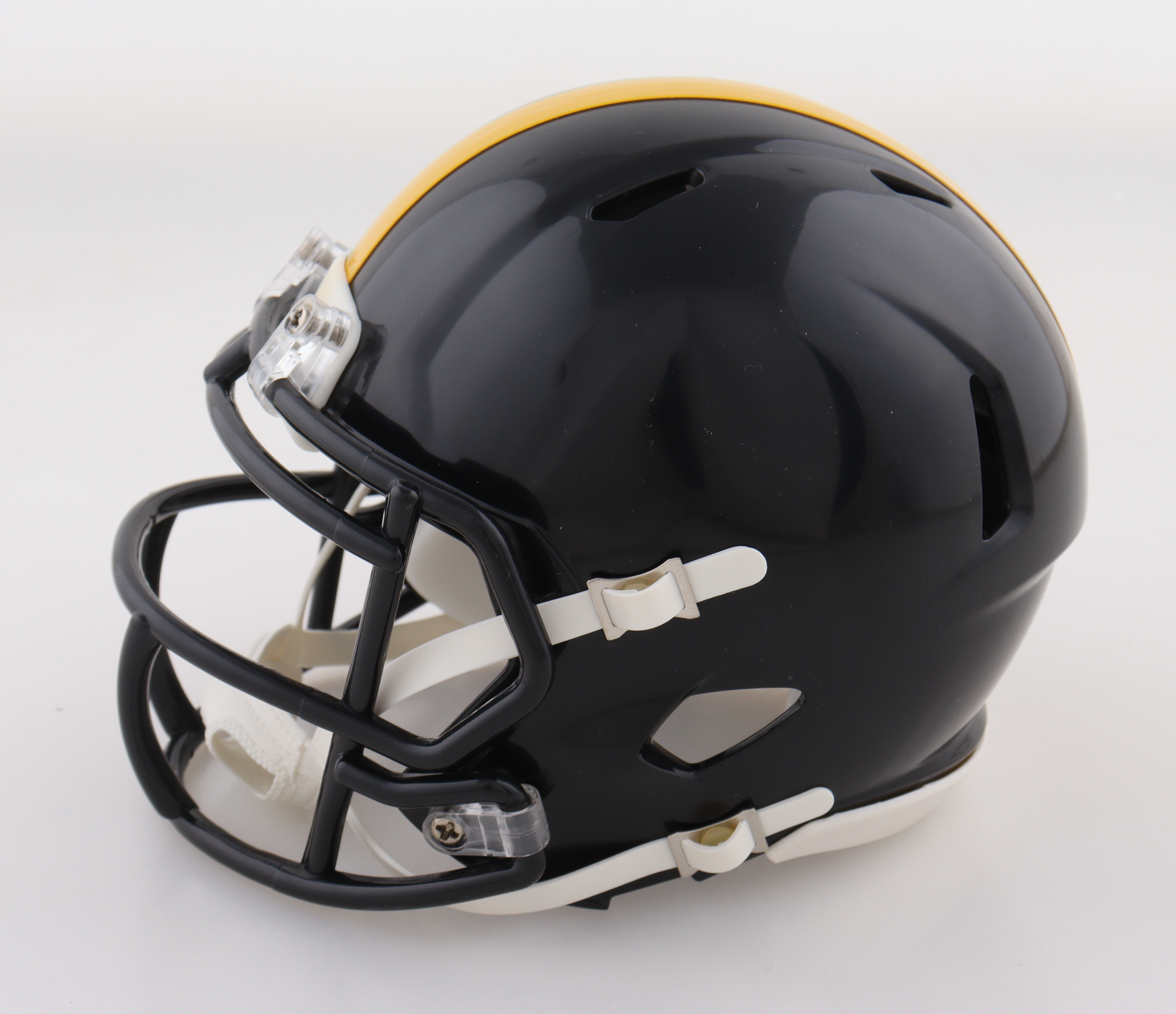 Broderick Jones Signed Steelers Speed Mini Helmet (JSA) at PristineAuction.com Broderick Jones Signed Steelers Speed Mini Helmet (JSA) at PristineAuction.com