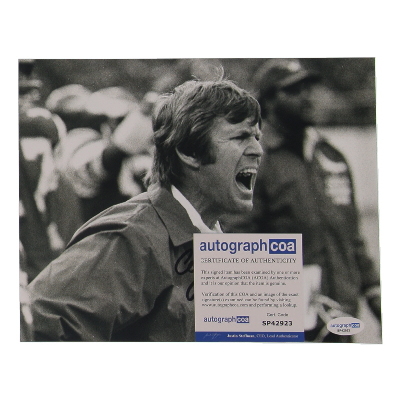 Dick Vermeil Signed Rams 8x10 Photo Inscribed "Coach" (AutographCOA) at PristineAuction.com Dick Vermeil Signed Rams 8x10 Photo Inscribed "Coach" (AutographCOA) at PristineAuction.com