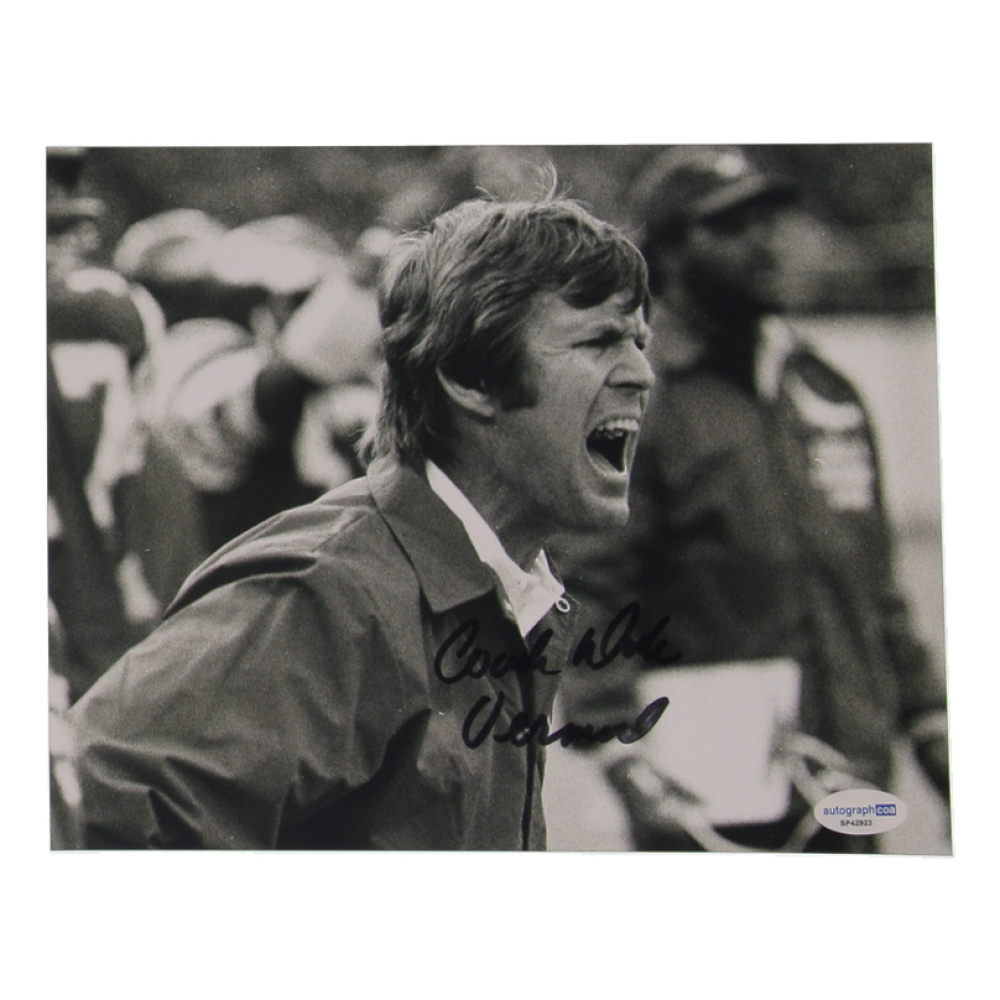 Dick Vermeil Signed Rams 8x10 Photo Inscribed "Coach" (AutographCOA) at PristineAuction.com