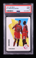 Michael Jordan / Scottie Pippen 1991-92 SkyBox #462 TW (PSA 9) at PristineAuction.com
