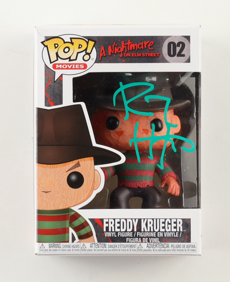 Robert Englund Signed "A Nightmare on Elm Street" #02 Freddy Krueger Funko Pop! Vinyl Figure (ACOA) at PristineAuction.com Robert Englund Signed "A Nightmare on Elm Street" #02 Freddy Krueger Funko Pop! Vinyl Figure (ACOA) at PristineAuction.com