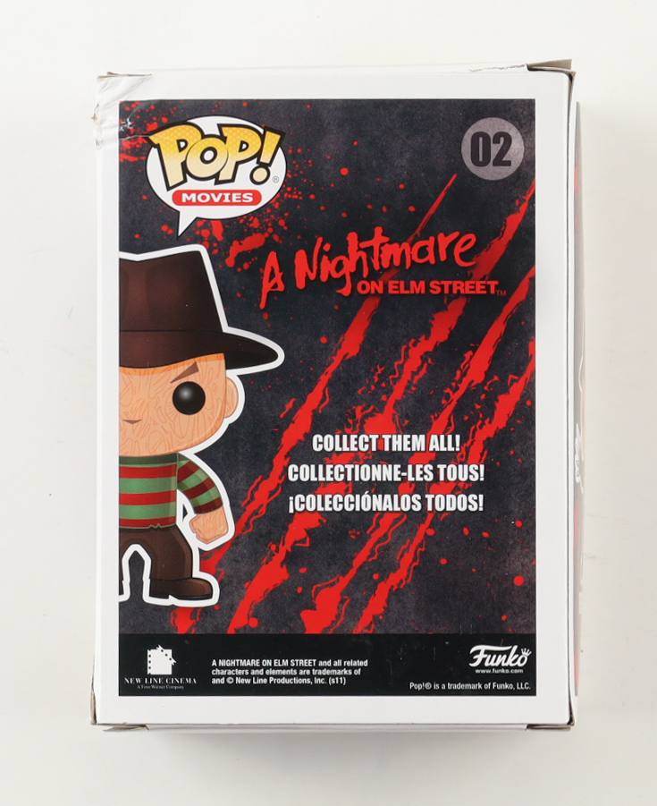Robert Englund Signed "A Nightmare on Elm Street" #02 Freddy Krueger Funko Pop! Vinyl Figure (ACOA) at PristineAuction.com Robert Englund Signed "A Nightmare on Elm Street" #02 Freddy Krueger Funko Pop! Vinyl Figure (ACOA) at PristineAuction.com