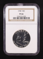 1958 Franklin 50C Proof Silver Half Dollar (NGC PF66) at PristineAuction.com