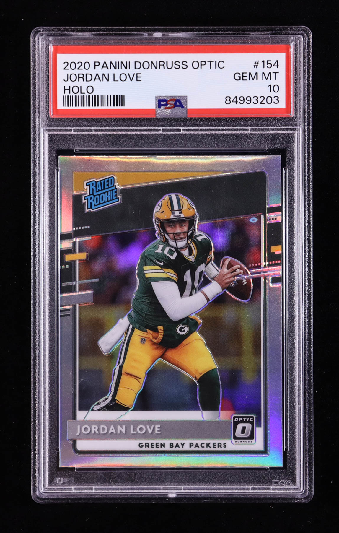 Jordan Love 2020 Donruss Optic Holo #154 RR RC (PSA 10) at PristineAuction.com Jordan Love 2020 Donruss Optic Holo #154 RR RC (PSA 10) at PristineAuction.com