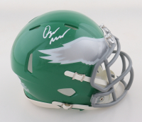 Quinyon Mitchell Signed Eagles Kelly Green Alternate Speed Mini Helmet (JSA) at PristineAuction.com