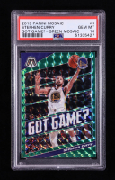 Stephen Curry 2019-20 Panini Mosaic Got Game? Mosaic Green #9 (PSA 10) at PristineAuction.com