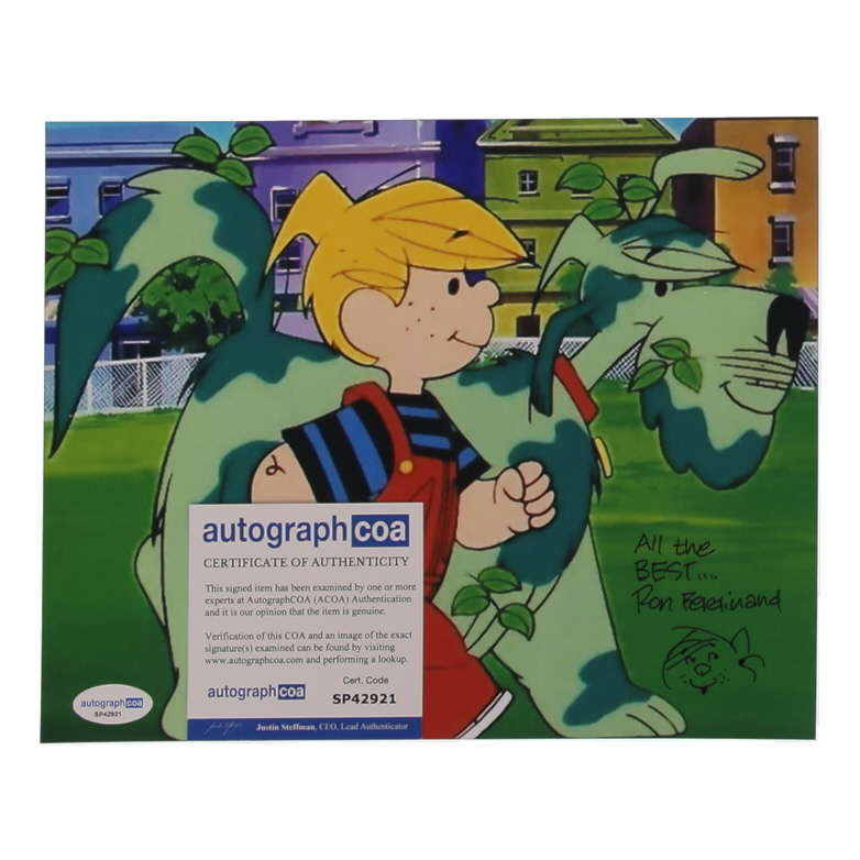 Ron Ferdinand Signed "Dennis the Menace" 8x10 Photo Inscribed "All the Best!" with Hand-Drawn Sketch (AutographCOA) at PristineAuction.com Ron Ferdinand Signed "Dennis the Menace" 8x10 Photo Inscribed "All the Best!" with Hand-Drawn Sketch (AutographCOA) at PristineAuction.com