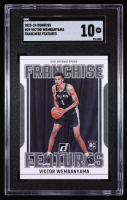 Victor Wembanyama 2023-24 Donruss Franchise Features #29 RC (SGC 10) at PristineAuction.com