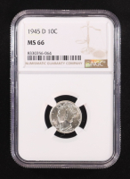 1945-D Mercury Silver Dime (NGC MS66) at PristineAuction.com