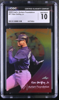 Ken Griffey Jr. 2023 Leaf x Autism Foundation #11 #23/1000 (CGC 10) at PristineAuction.com