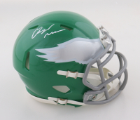 Quinyon Mitchell Signed Eagles Kelly Green Alternate Speed Mini Helmet (JSA) at PristineAuction.com