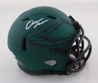Quinyon Mitchell Signed Eagles Rave Alternate Speed Mini Helmet (JSA) at PristineAuction.com