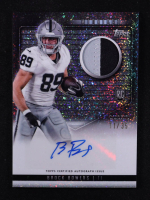 Brock Bowers 2024 Topps Midnight Rookie Jersey Autographs Winter Solstice #RJABB #11/35 RC at PristineAuction.com