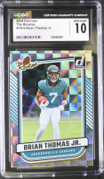 Brian Thomas Jr. 2024 Donruss The Rookies #8 RC (CGC 10) at PristineAuction.com