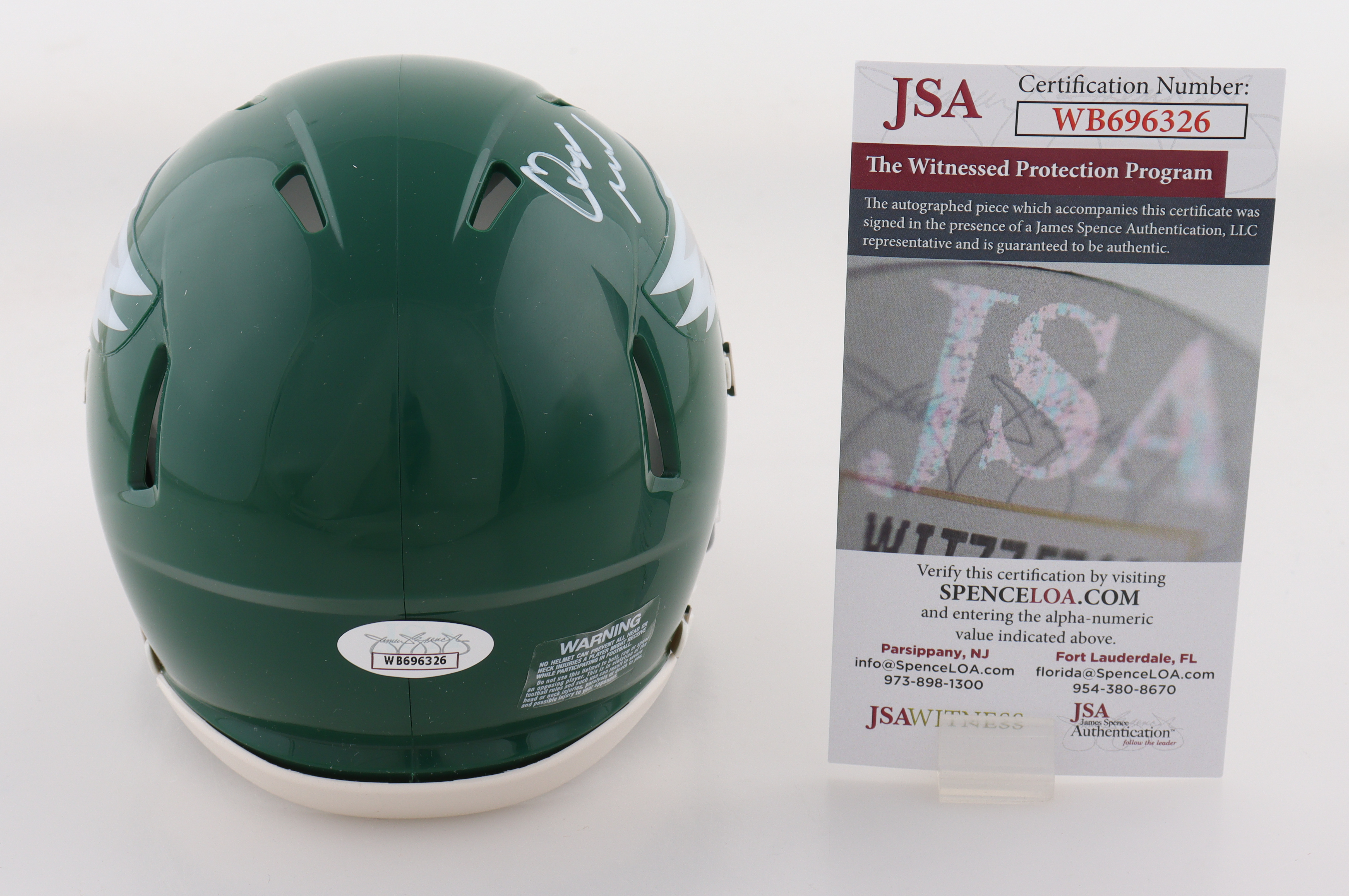 Quinyon Mitchell Signed Eagles Kelly Green Alternate Speed Mini Helmet (JSA) at PristineAuction.com Quinyon Mitchell Signed Eagles Kelly Green Alternate Speed Mini Helmet (JSA) at PristineAuction.com