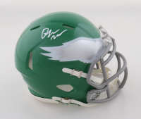 Quinyon Mitchell Signed Eagles Kelly Green Alternate Speed Mini Helmet (JSA) at PristineAuction.com