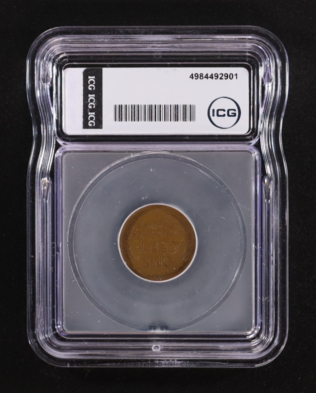 1944 Lincoln Wheat 1C Cent, Mint Error: Rim Clip (ICG EF40) at PristineAuction.com 1944 Lincoln Wheat 1C Cent, Mint Error: Rim Clip (ICG EF40) at PristineAuction.com