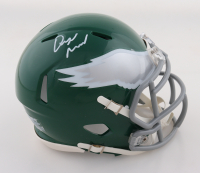 Quinyon Mitchell Signed Eagles Kelly Green Alternate Speed Mini Helmet (JSA) at PristineAuction.com