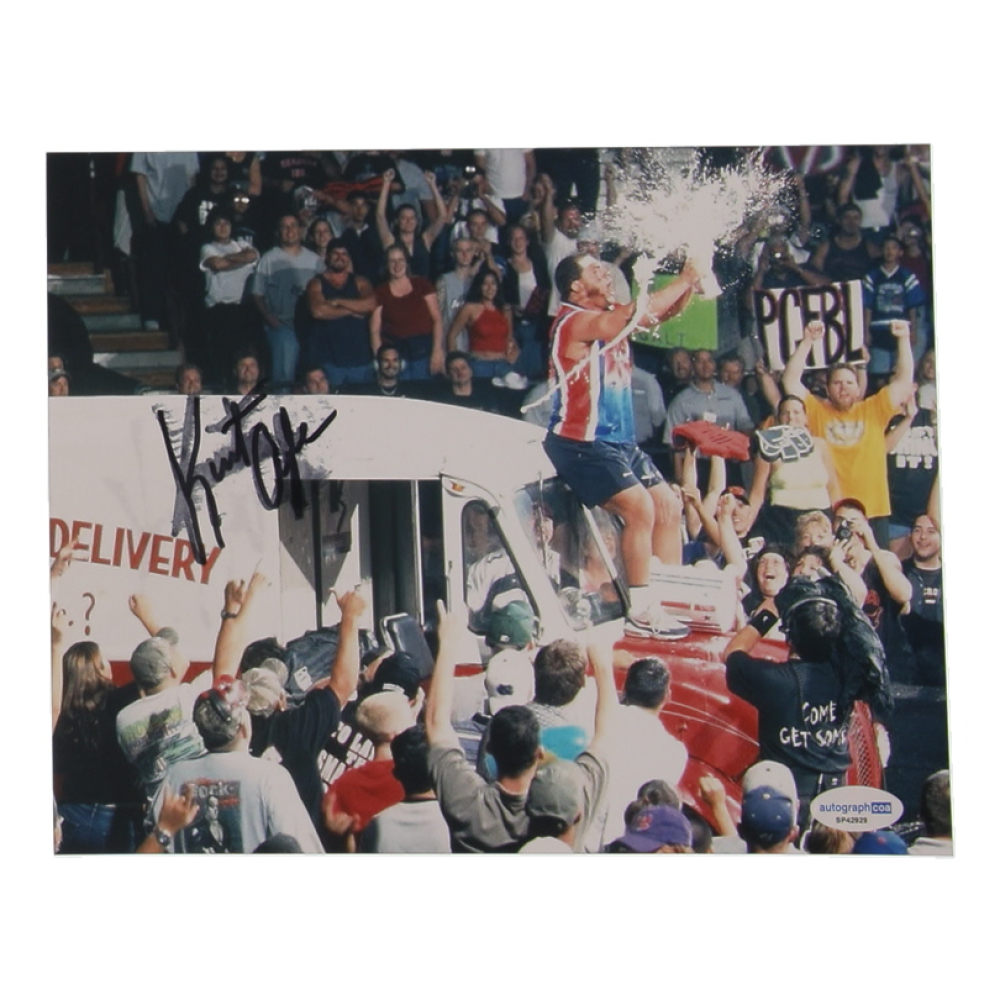 Kurt Angle Signed WWE 8x10 Photo (AutographCOA) at PristineAuction.com