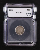 1918 Mercury 10C Silver Dime (IGC F12) at PristineAuction.com
