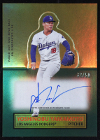 Yoshinobu Yamamoto 2025 Topps Archives '64 Topps Stand-Ups Autographs Gold Foilboard #64SUAYY #32/50 at PristineAuction.com