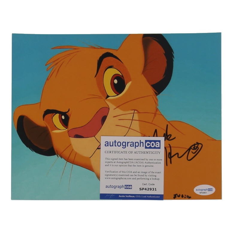 Mark Henn Signed "The Lion King" 8x10 Photo (AutographCOA) at PristineAuction.com Mark Henn Signed "The Lion King" 8x10 Photo (AutographCOA) at PristineAuction.com