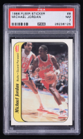 Michael Jordan 1986-87 Fleer Stickers #8 RC (PSA 7) at PristineAuction.com