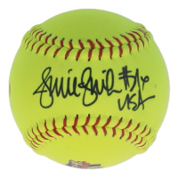 Jennie Finch Signed Thunder Heat Softball Inscribed "USA" (Beckett) at PristineAuction.com